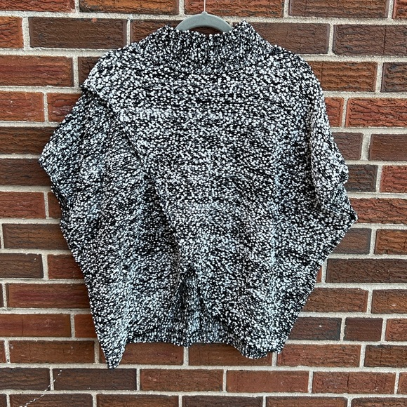 Elan Turtleneck Wrap Short-Sleeve Sweater - Picture 1 of 7